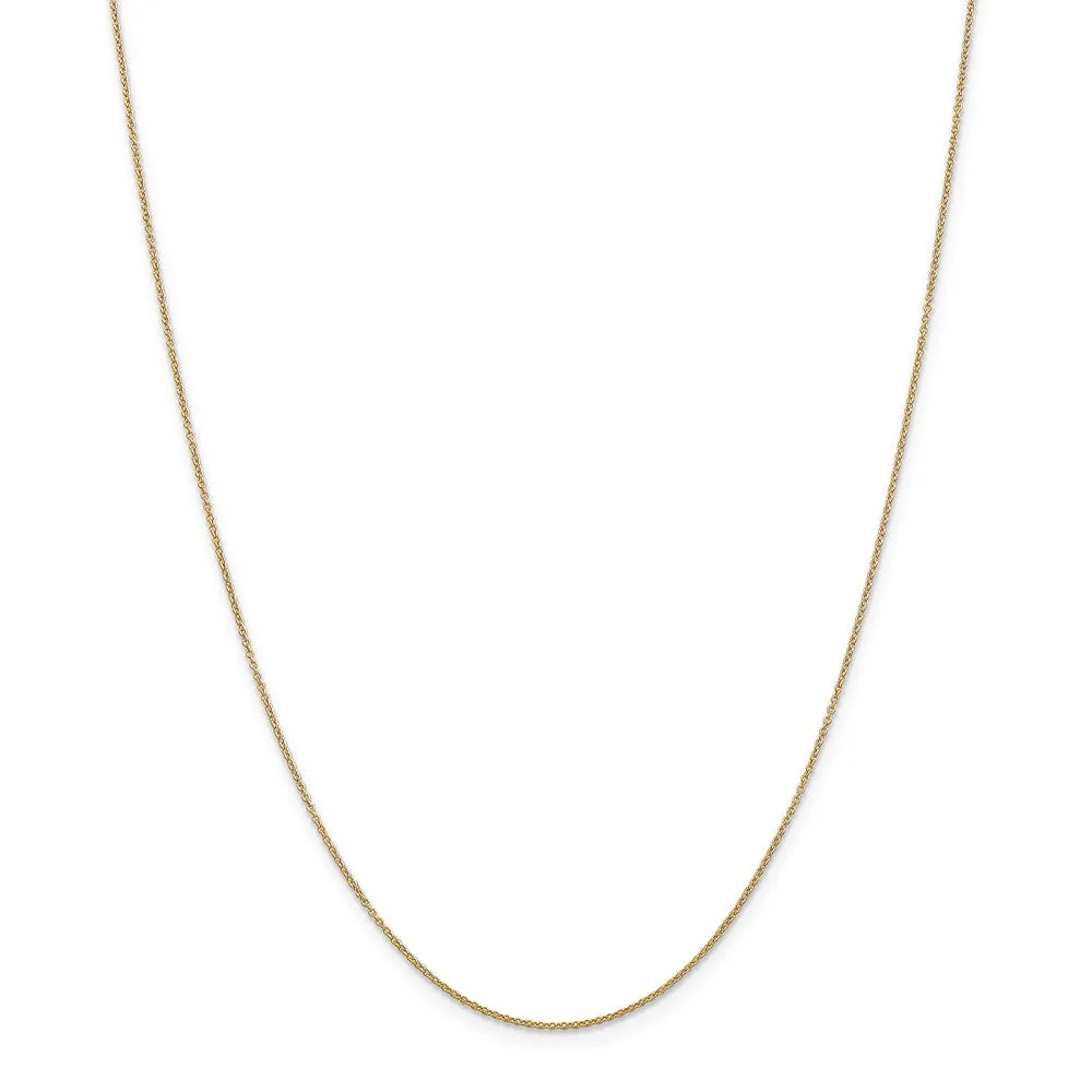 14k Yellow Gold 19mm Polished Sun Necklace