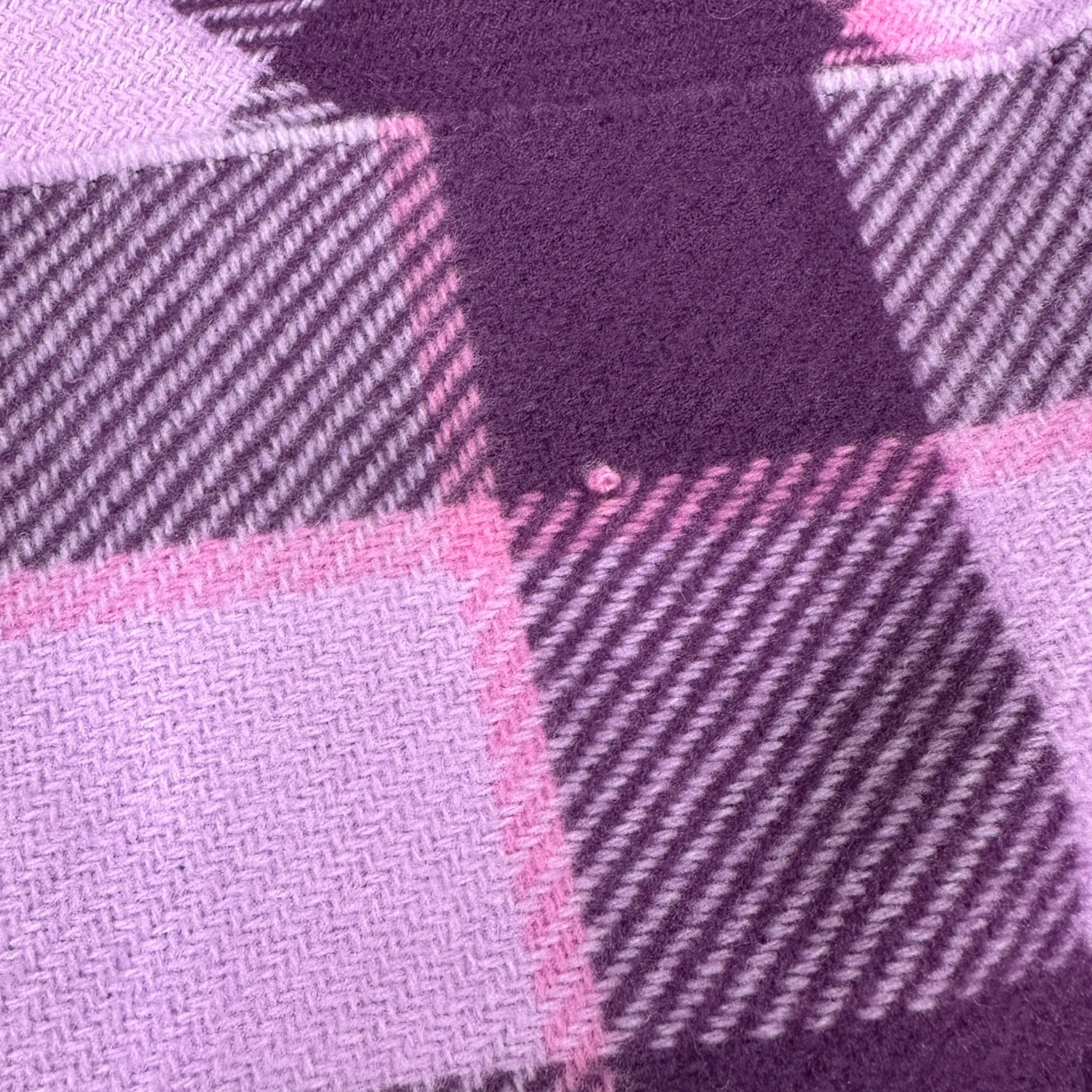 ACNE STUDIOS PURPLE CASSIAR CHECK SCARF