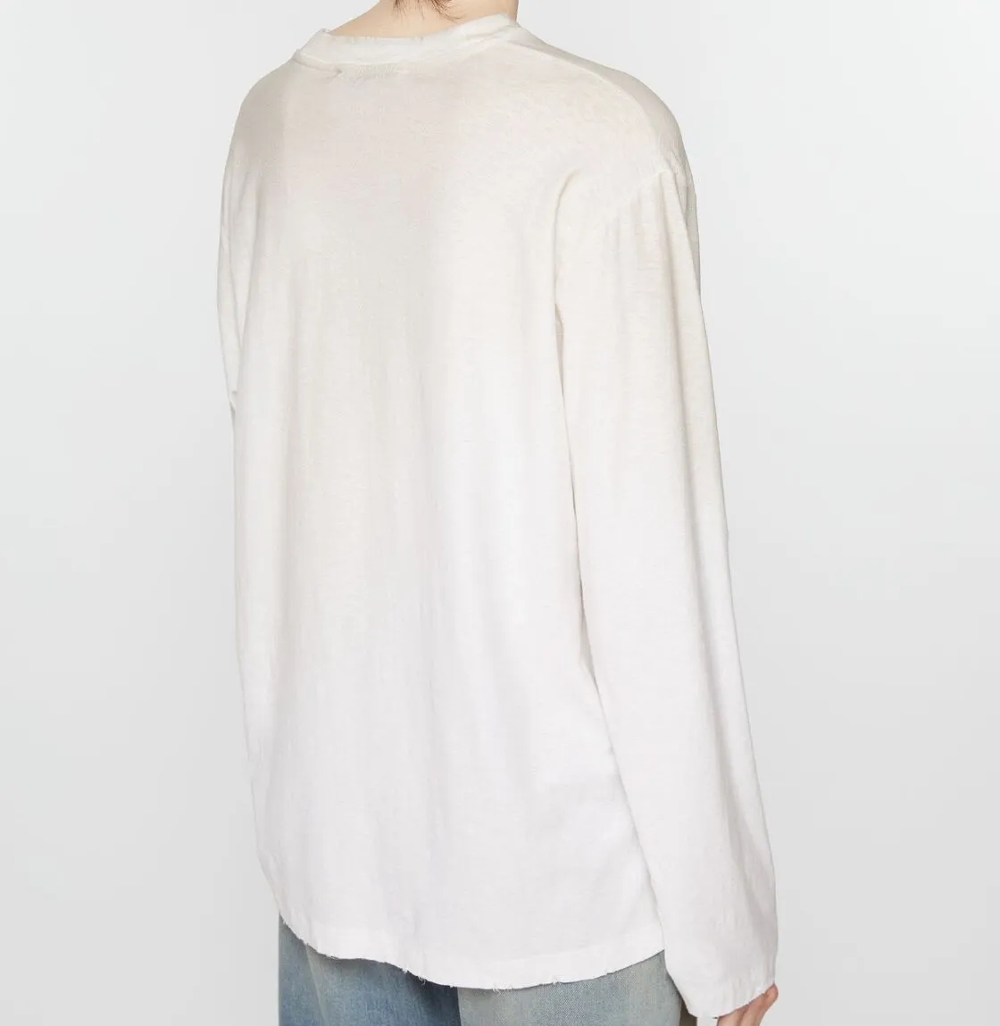 Acne Studios  |Unisex Long Sleeves Plain Cotton Long Sleeve T-shirt Logo