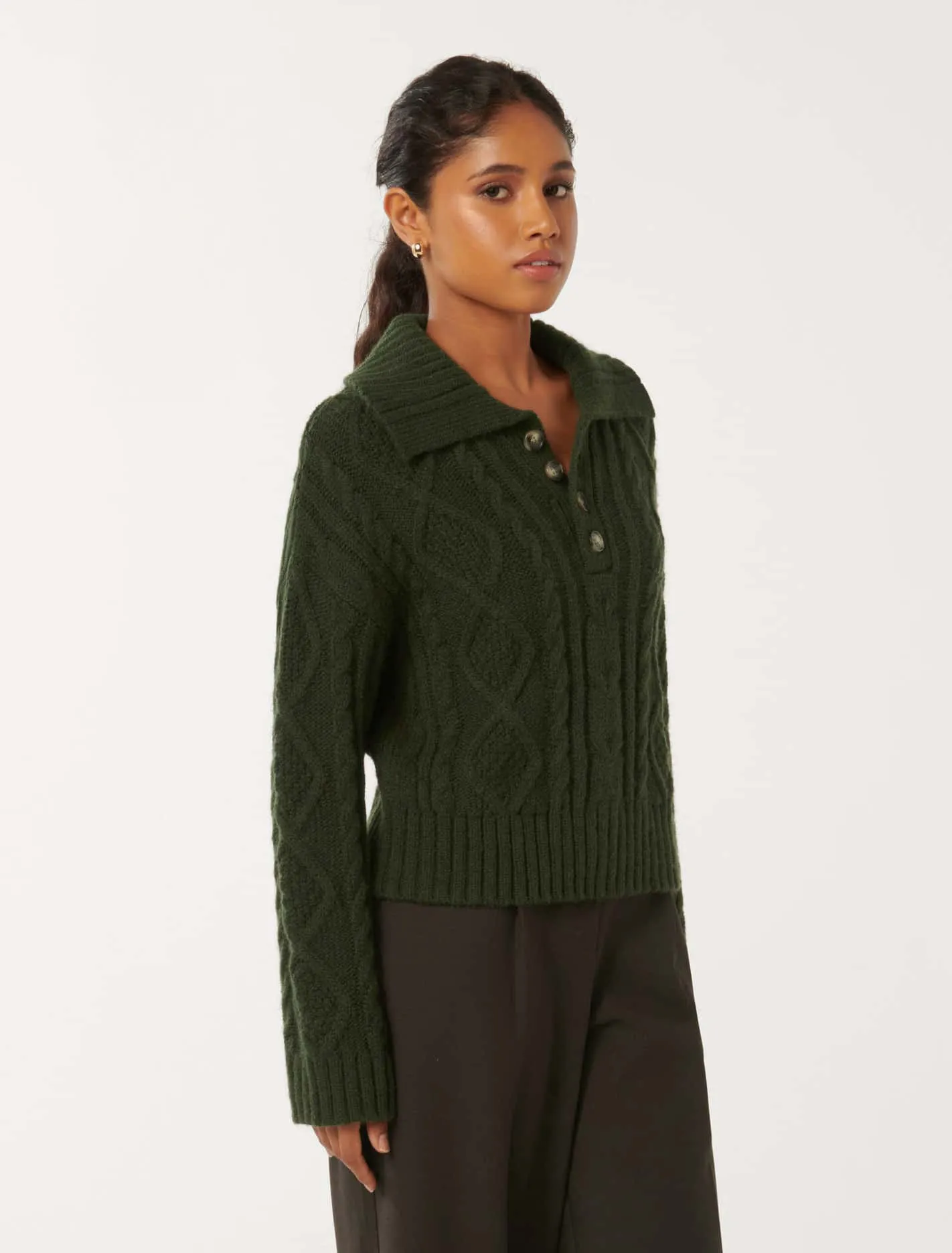 Adelaide Petite Cabled Knit Jumper