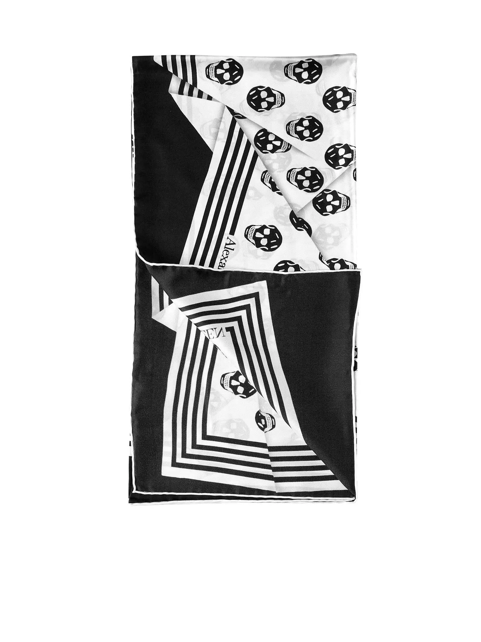 Alexander McQueen Biker Skull Crashed Scarf