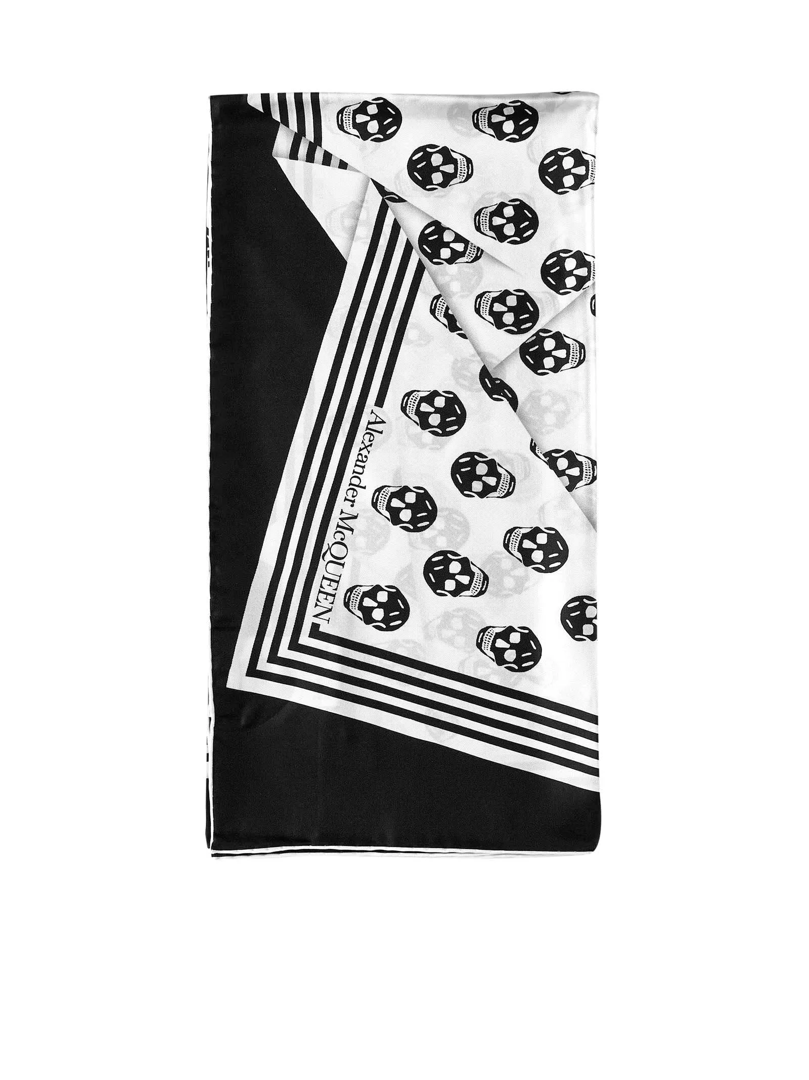 Alexander McQueen Biker Skull Crashed Scarf