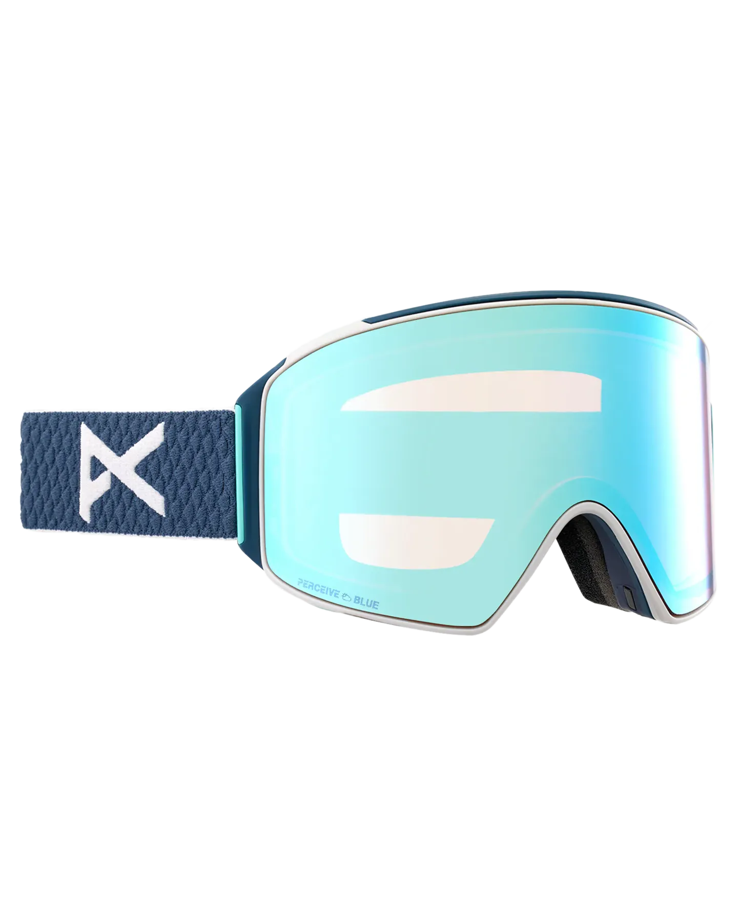 Anon M4 Cylindrical Low Bridge Snow Goggles + Bonus Lens + Mfi Face Mask - Nightfall/Perceive Variable Blue Lens