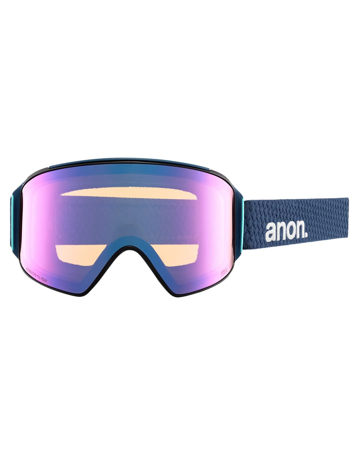 Anon M4 Cylindrical Low Bridge Snow Goggles + Bonus Lens + Mfi Face Mask - Nightfall/Perceive Variable Blue Lens