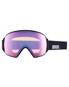 Anon M4 Toric Low Bridge Fit Snow Goggles + Bonus Lens + Mfi Face Mask - Black/Perceive Variable Blue Lens