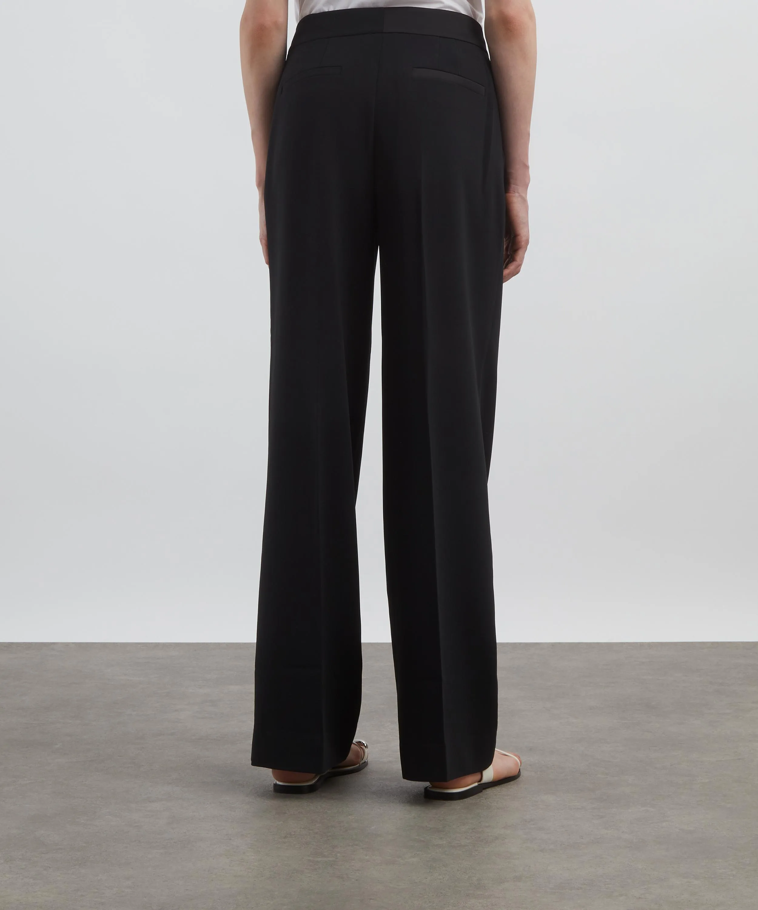 Asha High-Waisted Flared Trousers