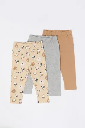 Baby Animal Print Legging (3 Pack)