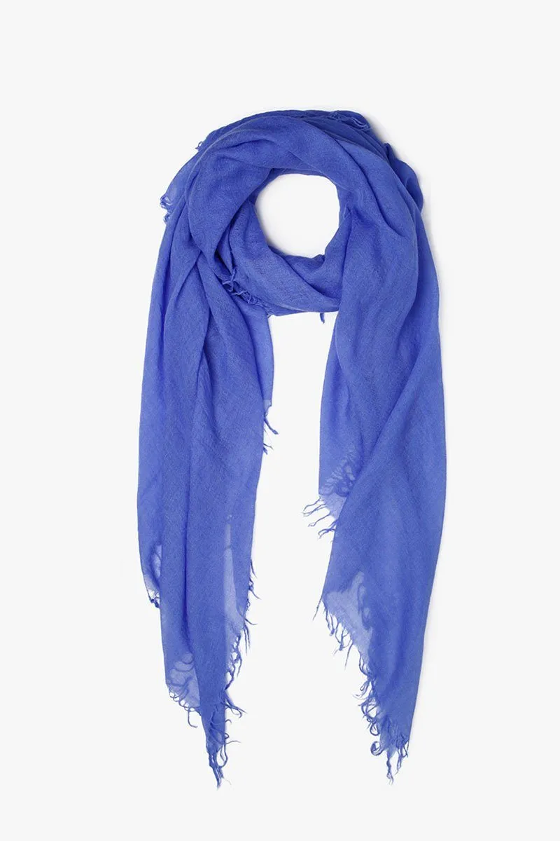 Baja Blue Cashmere and Silk Scarf