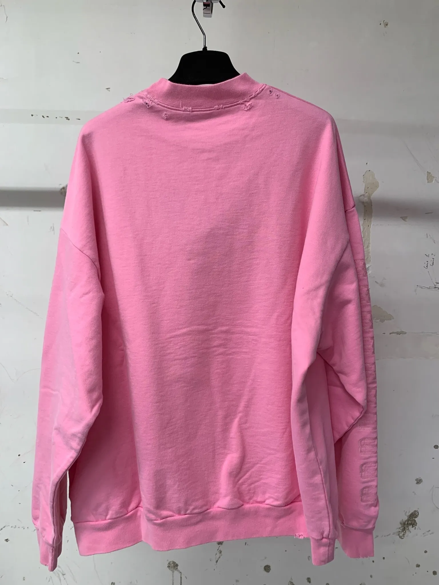 BALENCIAGA  |Crew Neck Unisex Street Style Long Sleeves Plain Cotton