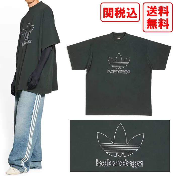 BALENCIAGA  |Pullovers Unisex Street Style Collaboration Cotton