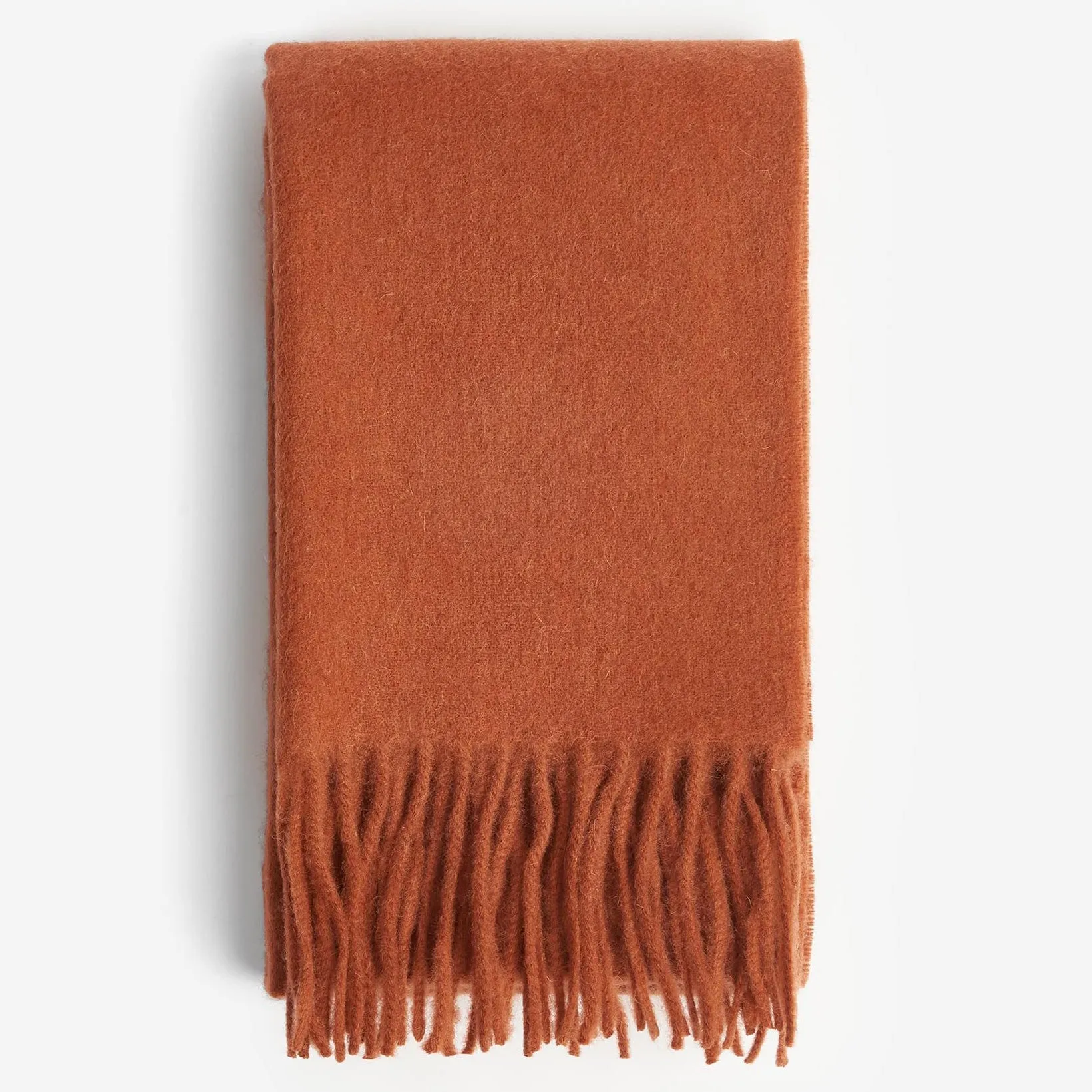 Barbour Lambswool Woven Scarf in Warm Ginger