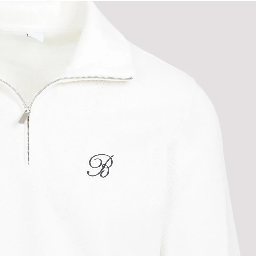 Berluti  |Pullovers Silk Long Sleeves Plain Cotton Logo Luxury