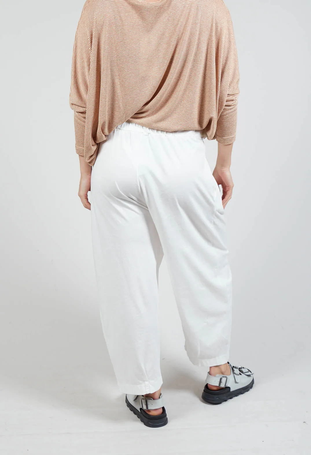 Bianco U Trousers In Latte