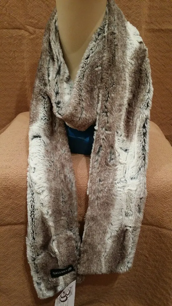 Birch Luxury Faux Fur Skinny Scarf