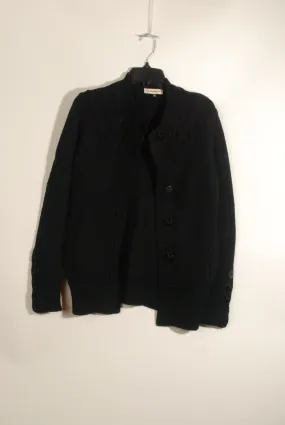 Black Wool Cabled Cardigan ° X-Small ° 2007