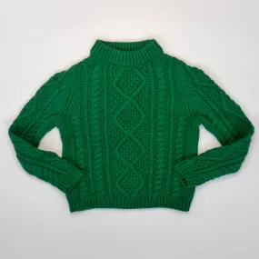 Bonpoint Green Cable Knit Jumper: 6 Years