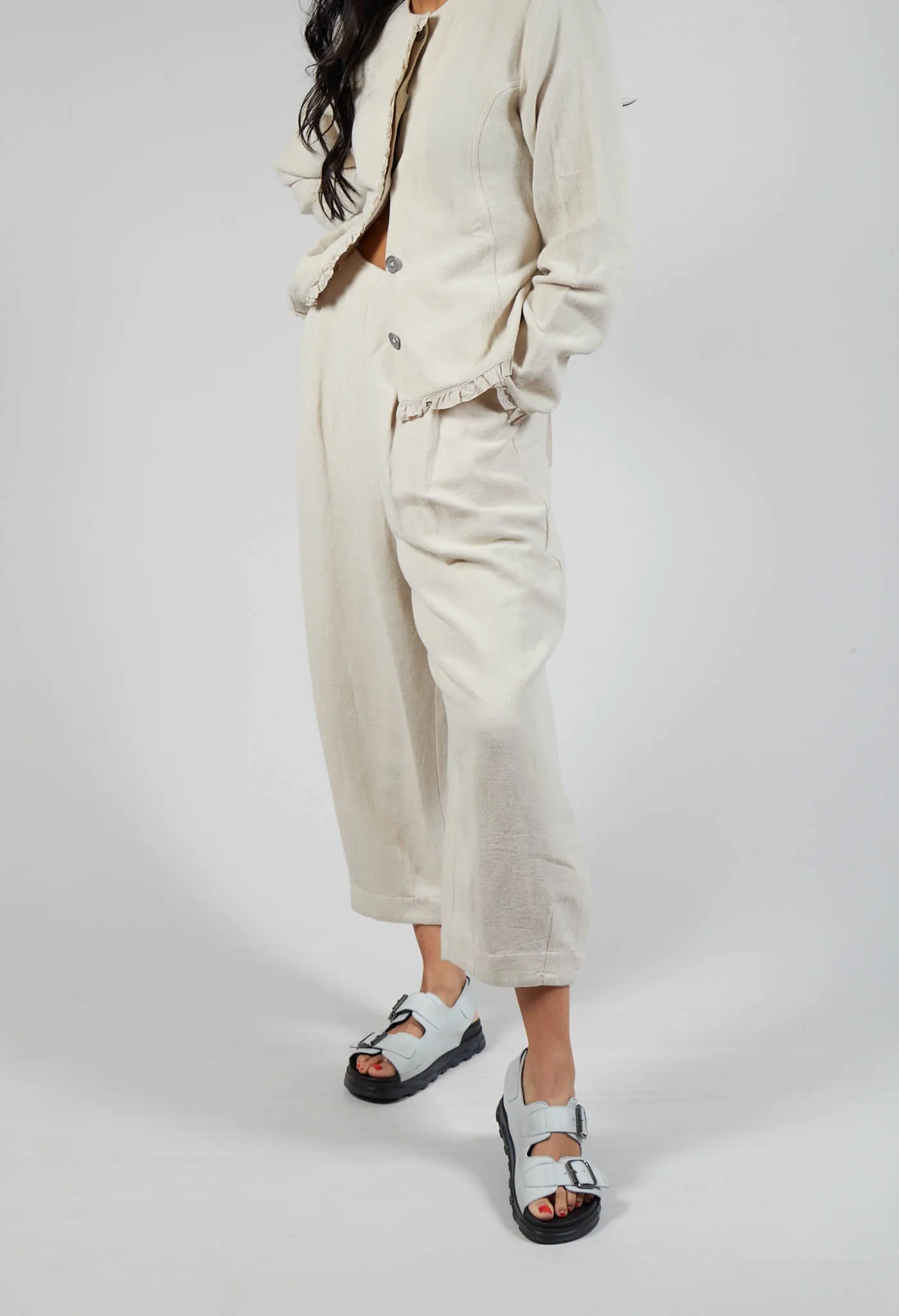 Botvi Trousers in Bone White