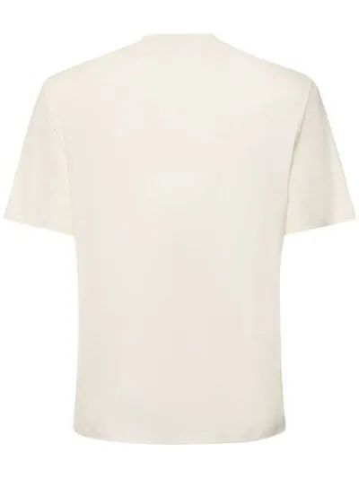 BRUNELLO CUCINELLI  |Crew Neck Pullovers Linen Plain Cotton Short Sleeves