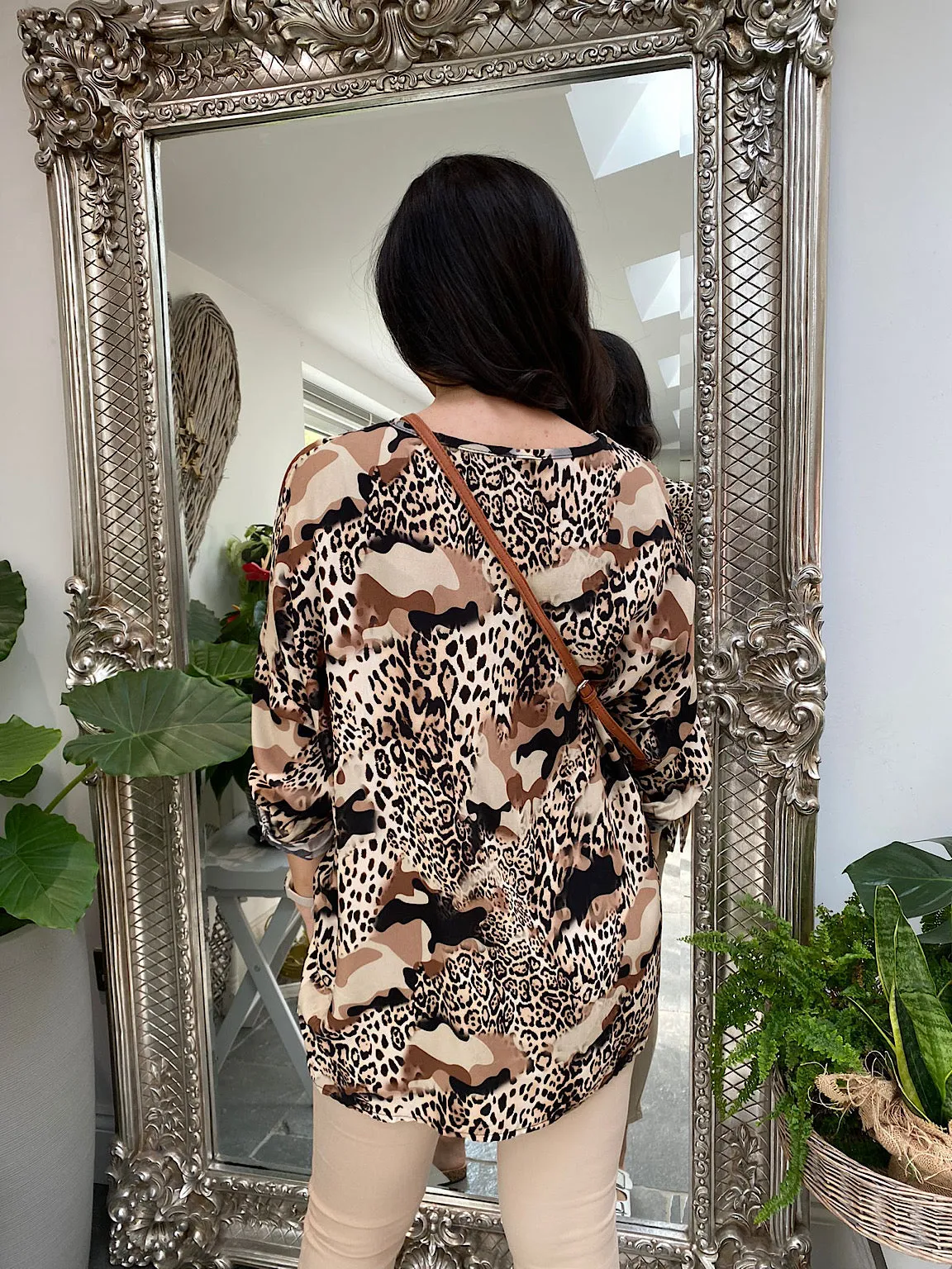 Camo Animal Print Top Eddie