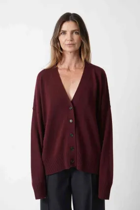 Cardigan - Burgundy