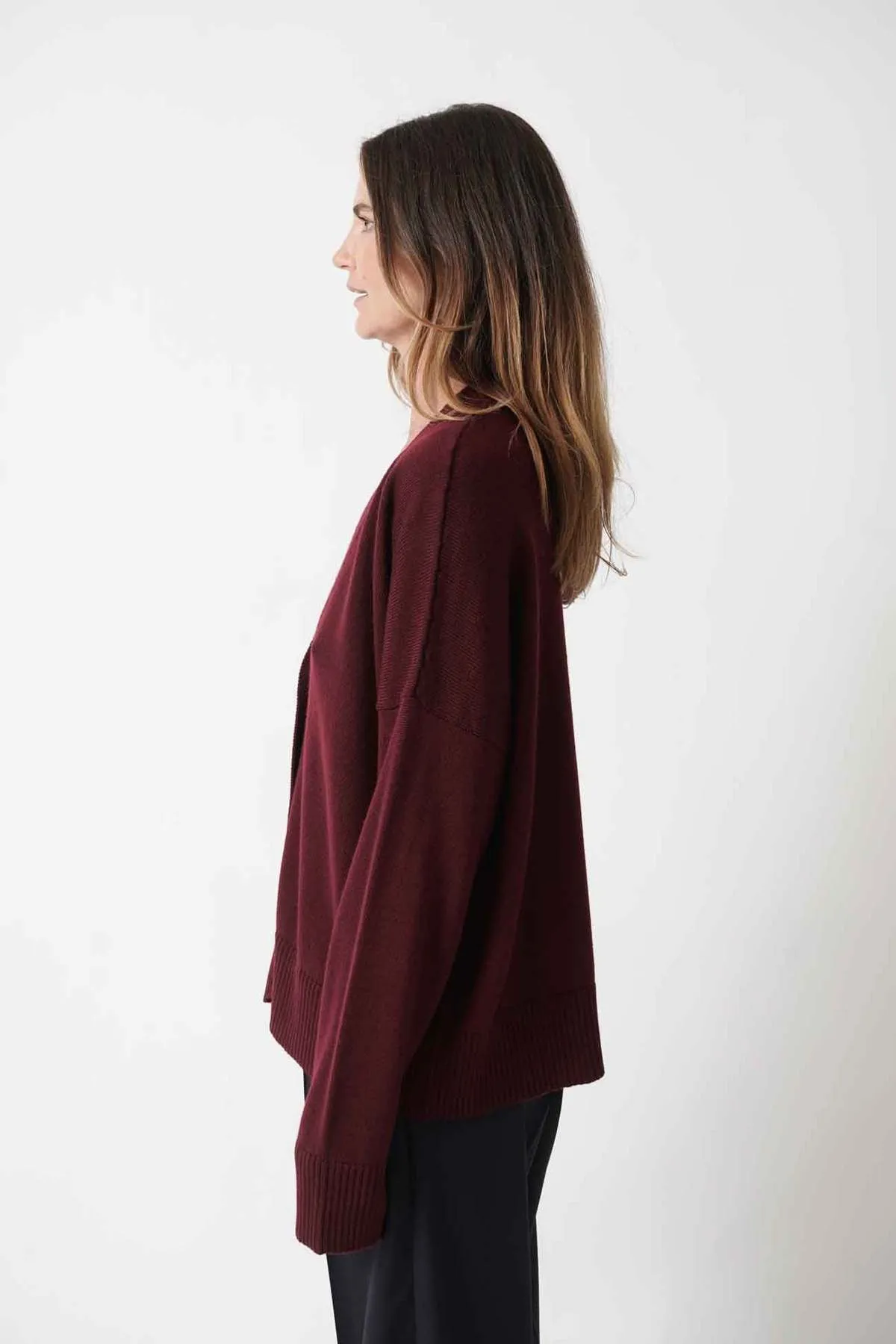 Cardigan - Burgundy