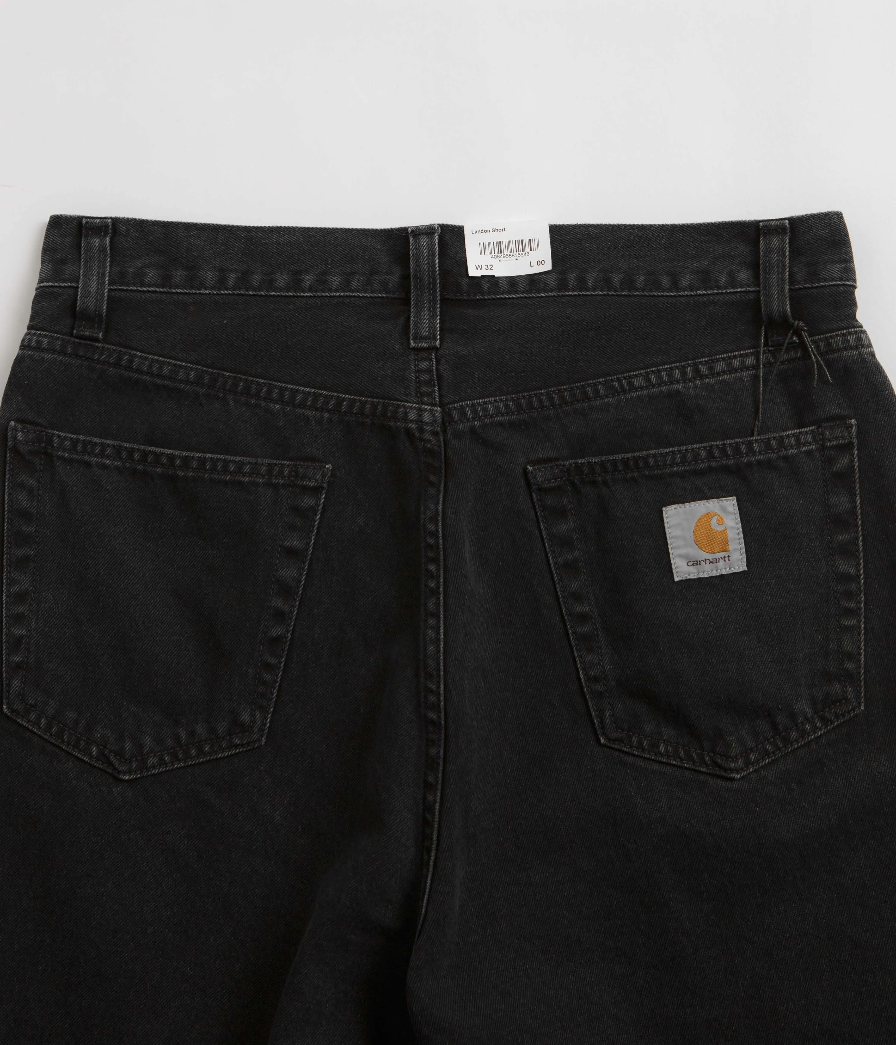 Carhartt Landon Shorts - Black Stone Washed