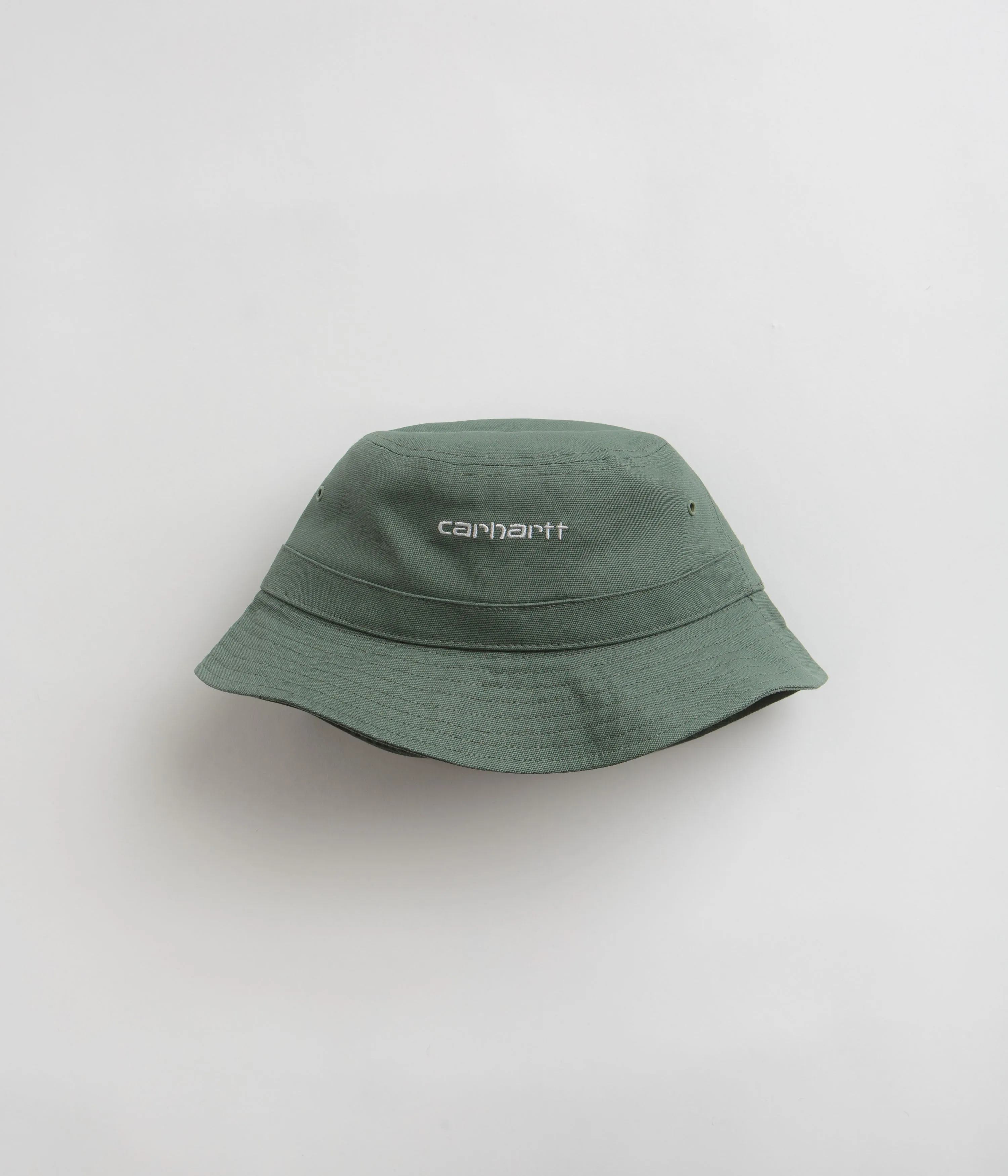 Carhartt Script Bucket Hat - Park / White