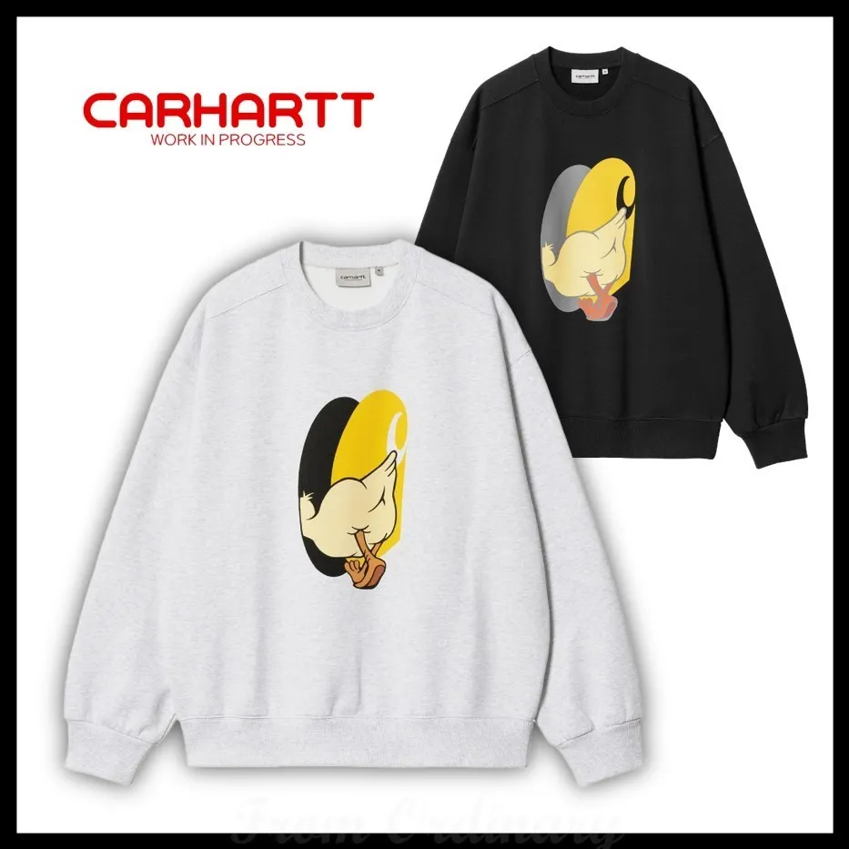 Carhartt  |Street Style Logo Sweatshirts