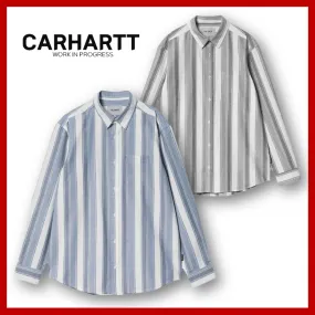 Carhartt  |Stripes Unisex Street Style Shirts