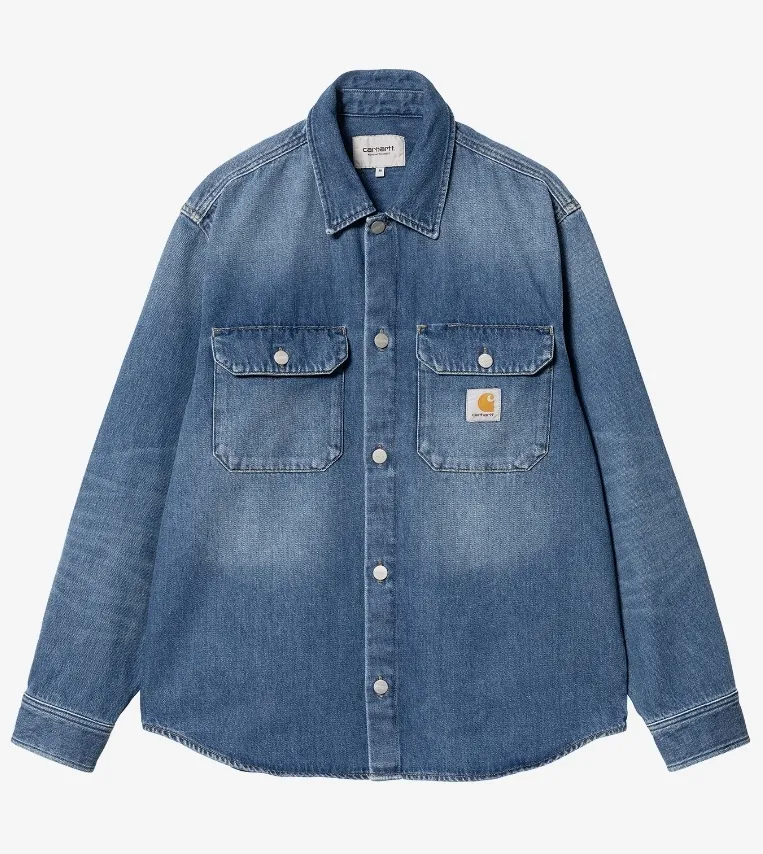 Carhartt  |Unisex Denim Street Style Logo Shirts