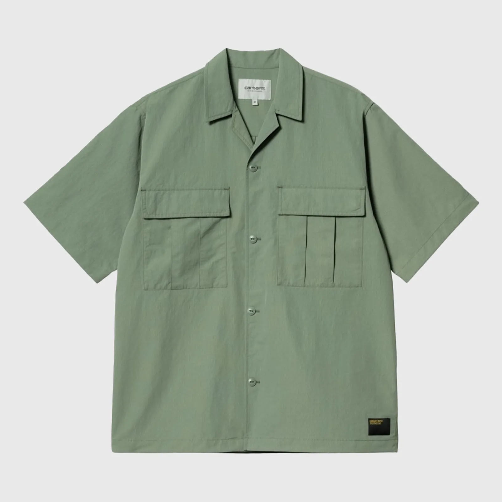 Carhartt Wip Camicia S/s Evers Verde Uomo