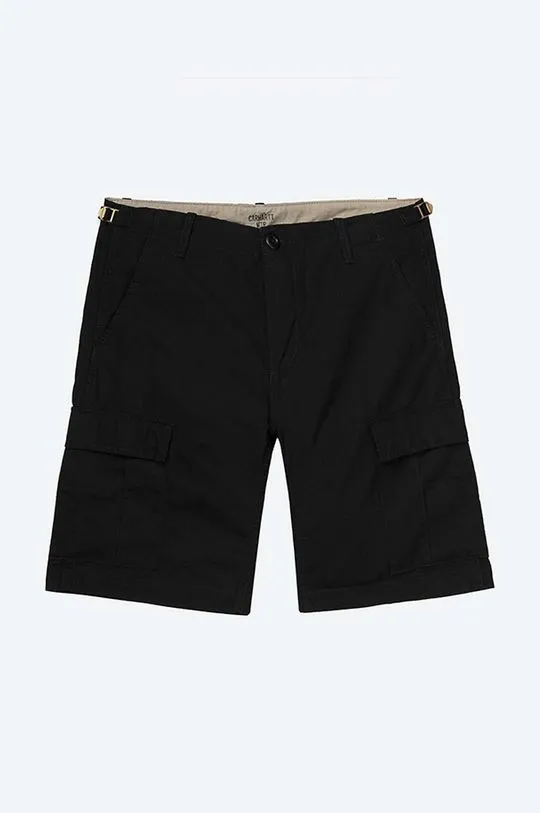 Carhartt WIP cotton shorts black color