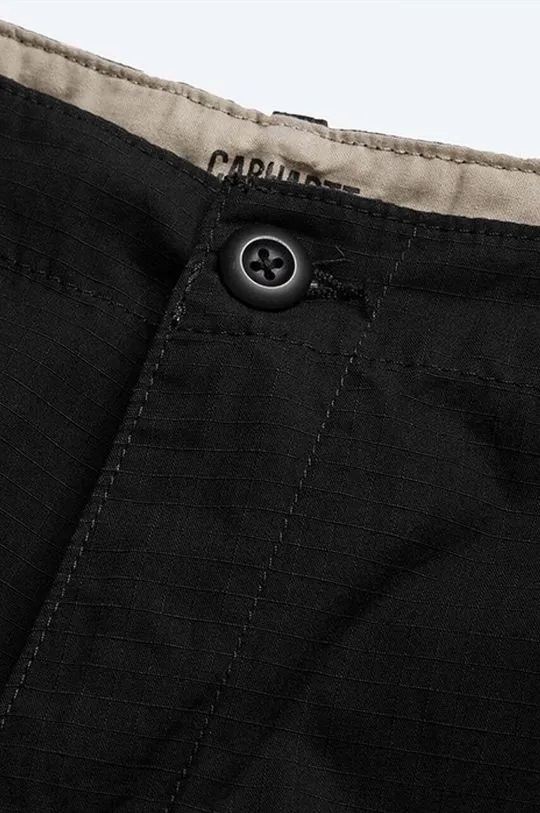 Carhartt WIP cotton shorts black color