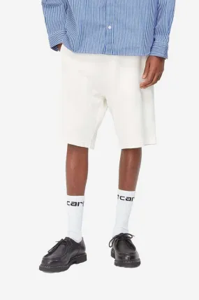 Carhartt WIP cotton shorts Nelson white color