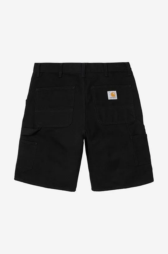 Carhartt WIP cotton shorts Single Knee black color