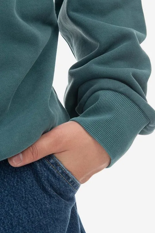 Carhartt WIP cotton sweatshirt Bayou Sweat men's green color