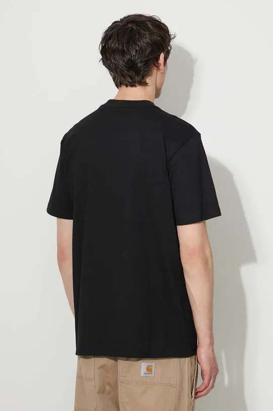 Carhartt WIP cotton t-shirt black color