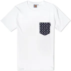 Carhartt WIP Lester Pocket TeeWhite & Paisley Print