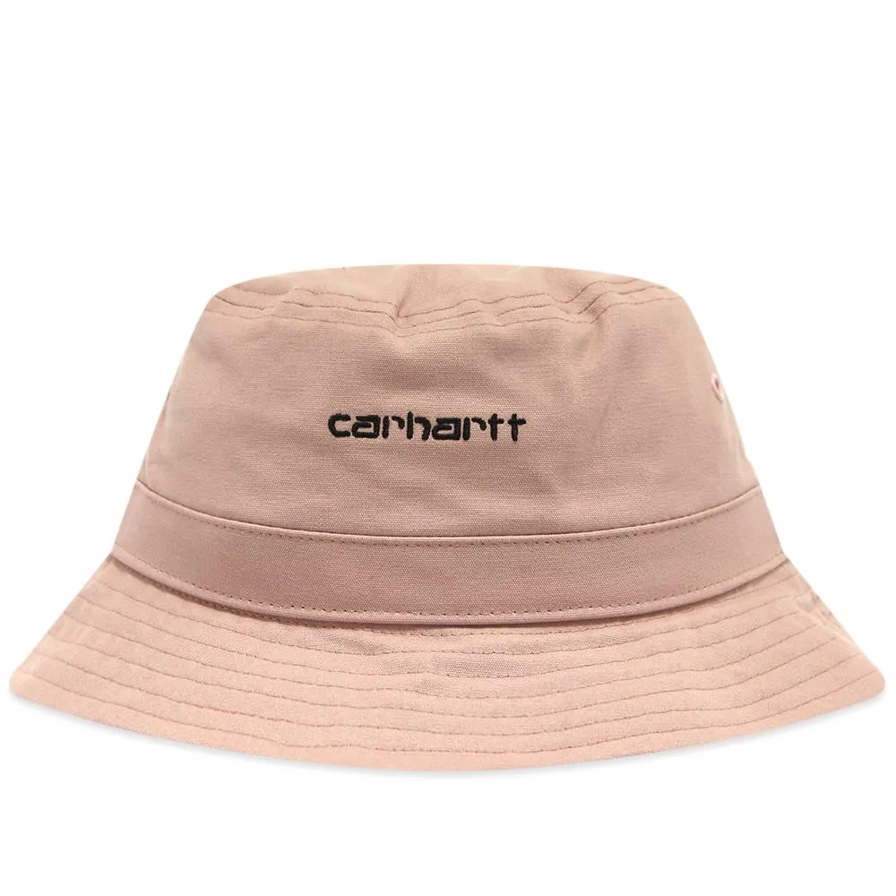 Carhartt WIP Script Bucket HatFrosted Pink & Black