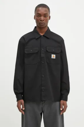 Carhartt WIP shirt Longsleeve Craft Shirt men's black color regular I033814.89XX