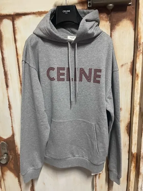 CELINE  |Pullovers Street Style Long Sleeves Plain Cotton Logo Luxury