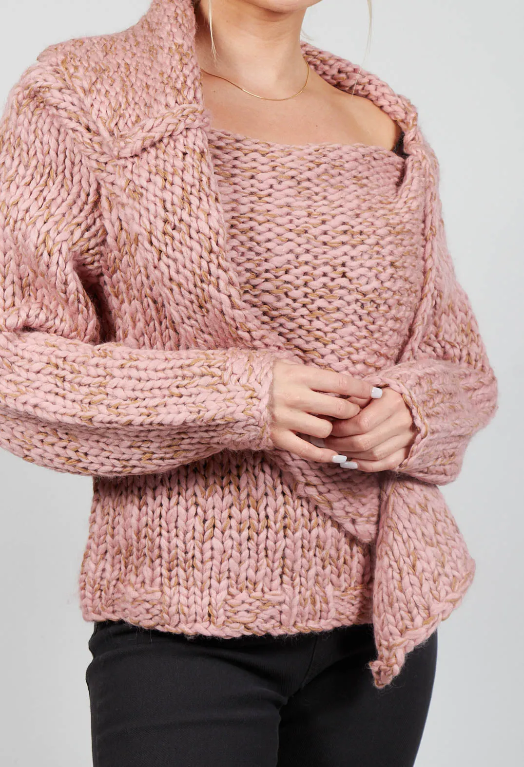 Chunky Knit Jumper in Amaretto