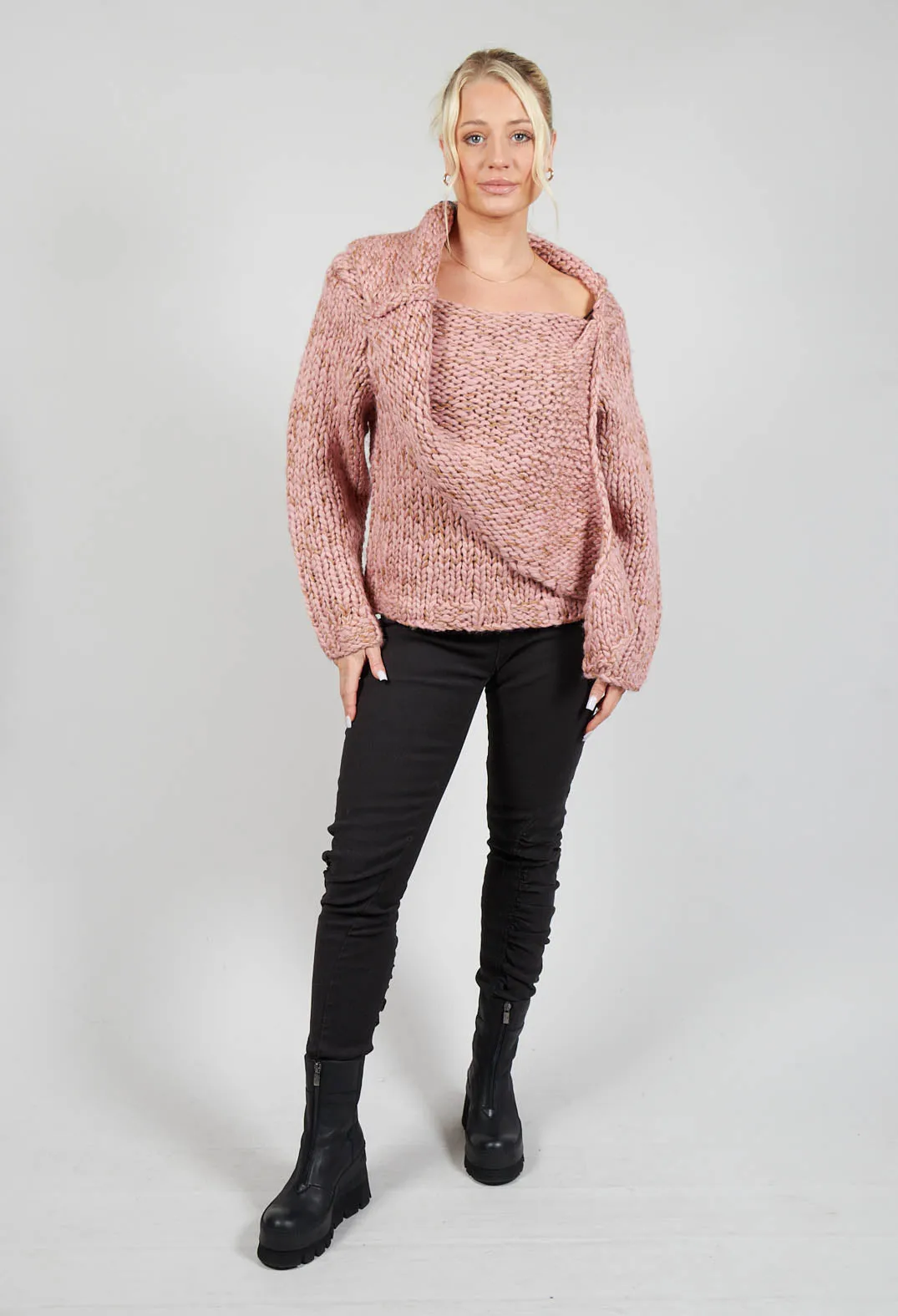 Chunky Knit Jumper in Amaretto