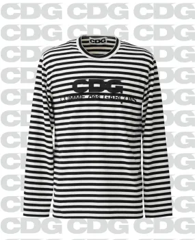 COMME des GARCONS  |Stripes Unisex Long Sleeves Cotton Long Sleeve T-shirt