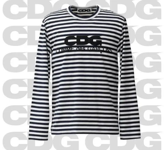 COMME des GARCONS  |Stripes Unisex Long Sleeves Cotton Long Sleeve T-shirt