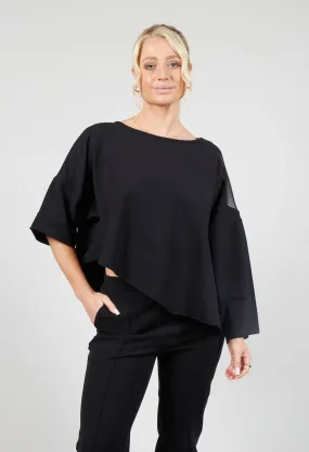 Cropped Jumper in Black