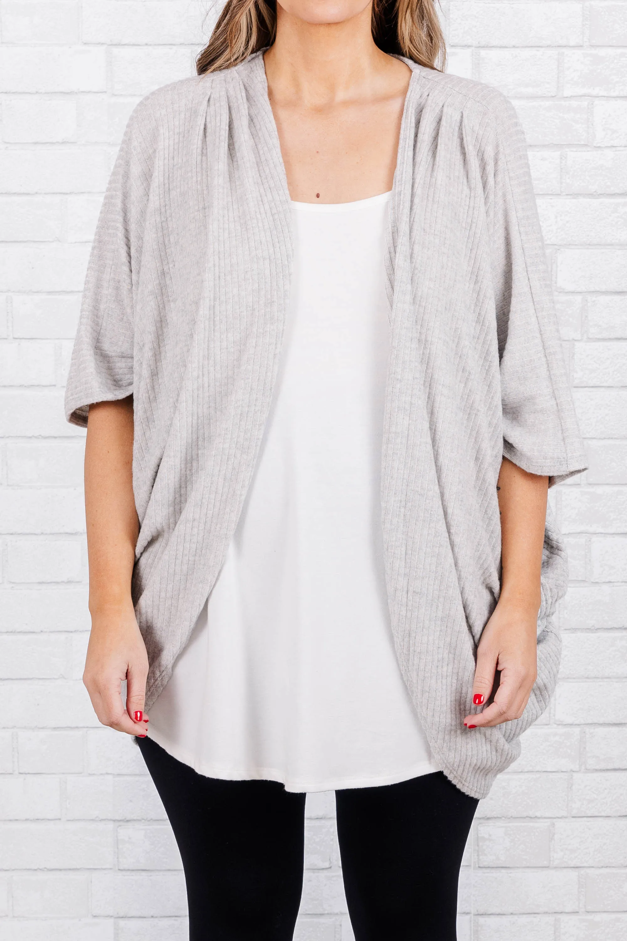 Distance Apart Cardigan, Grey