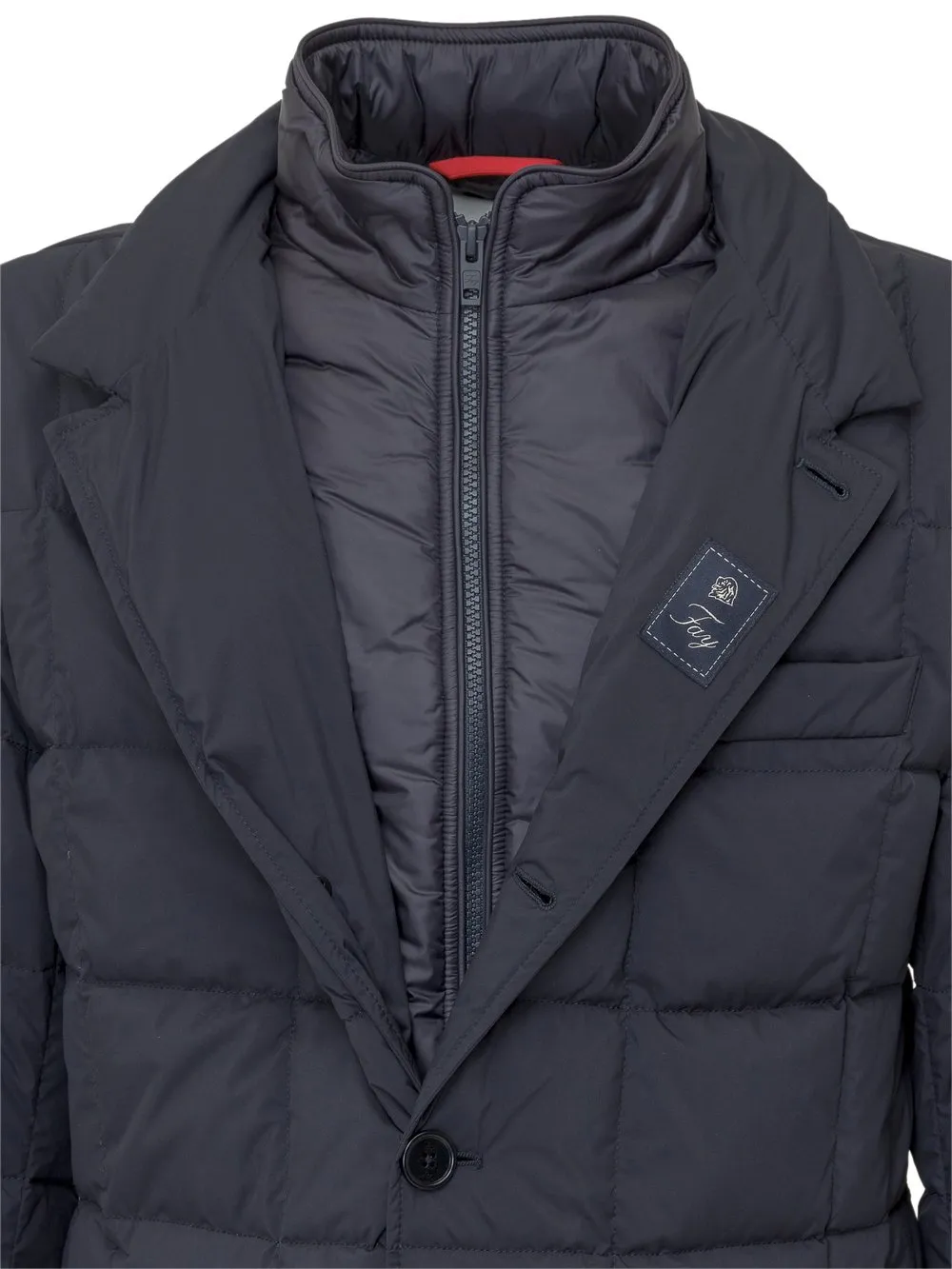 Down Jacket with Buttons