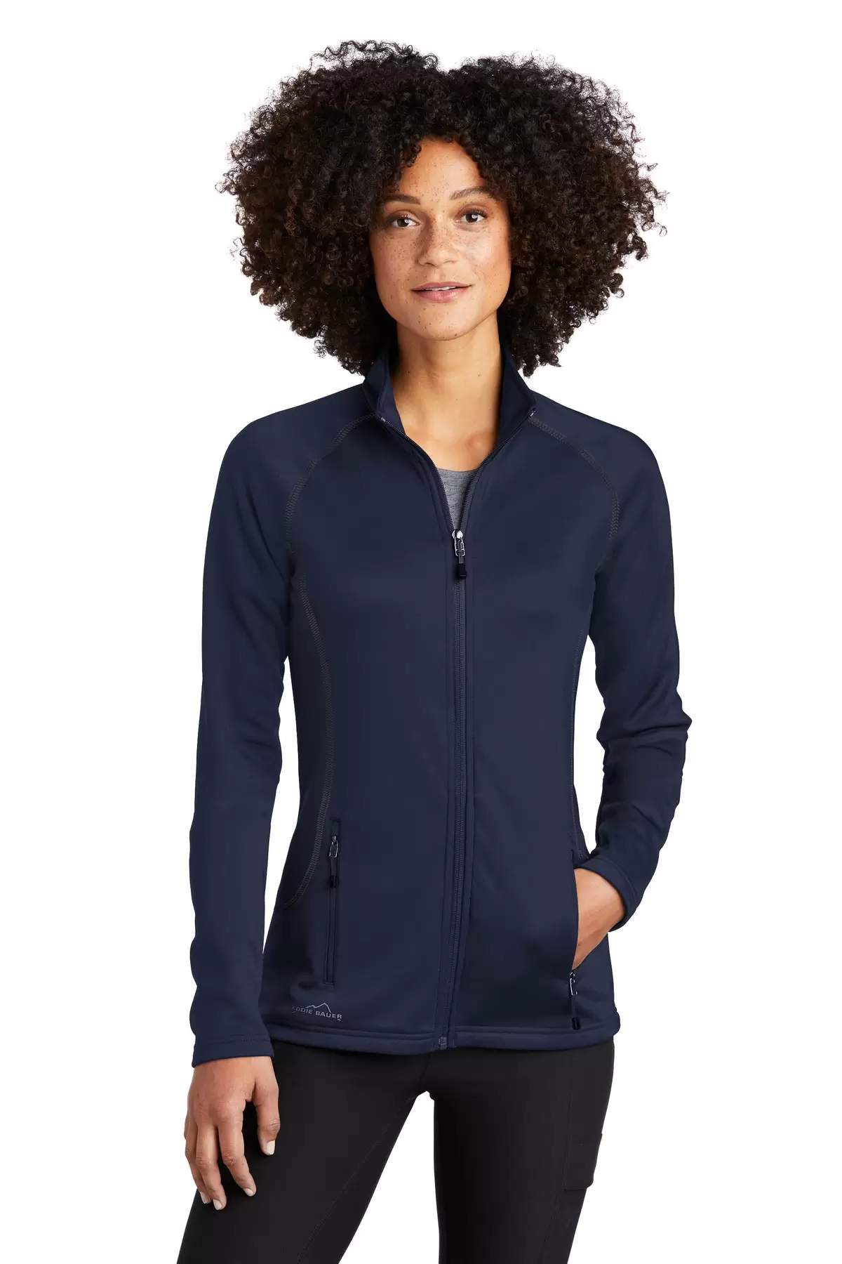 Eddie Bauer EB247     Ladies Smooth Fleece Base Layer Full-Zip SKU: EB247