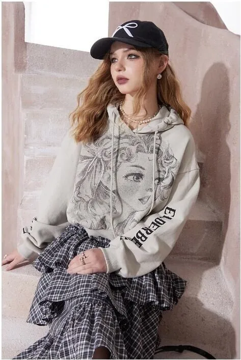 ELF SACK  |Unisex Sweat Street Style Long Sleeves Other Animal Patterns